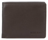 Milleni Mens Leather Tab Wallet in Brown (C5131)