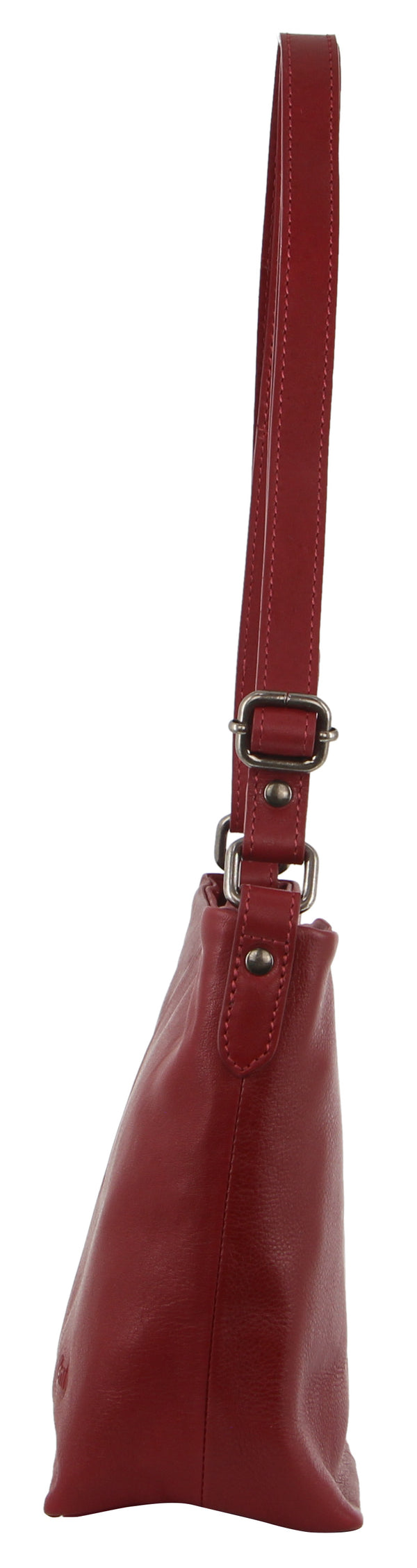 Milleni Ladies Nappa Leather Cross Body Bag  in Red (NL2789)