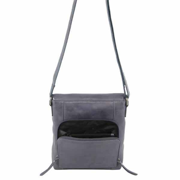 Milleni Ladies Leather Cross Body Bag in Teal (NL9470)