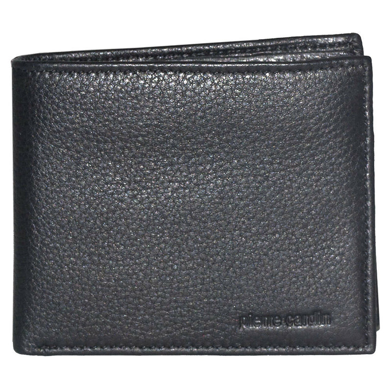 Pierre Cardin Italian Leather Bi-Fold Mens Wallet in Black (PC1162)