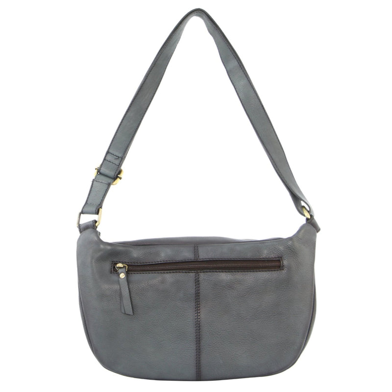 Pierre Cardin Burnished Leather Sling Bag (PC 3455) in Black