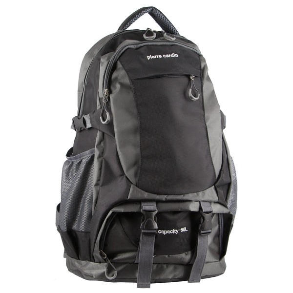 Pierre Cardin Nylon Travel & Sport Backpack in Black