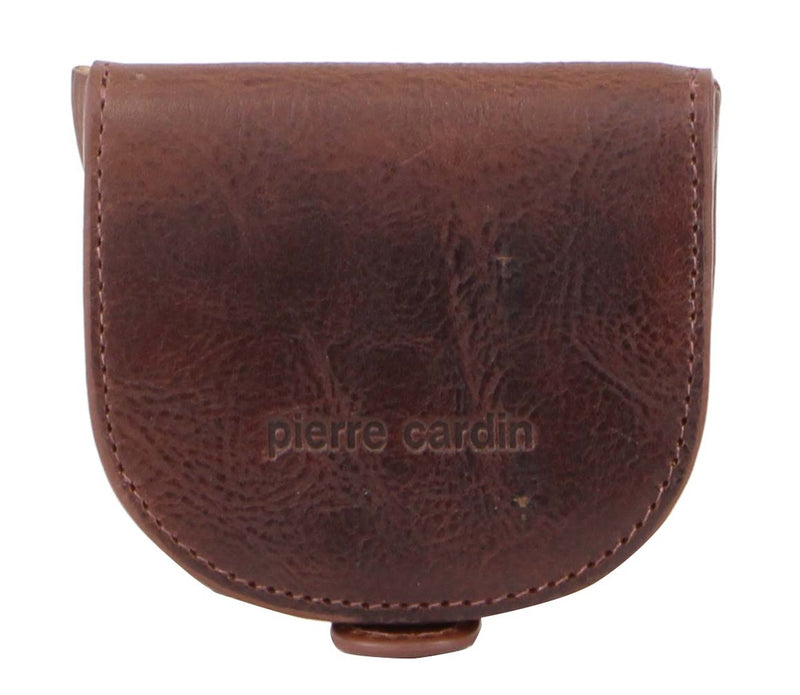Pierre Cardin Italian Leather Coin Purse in Cognac (PC10315)