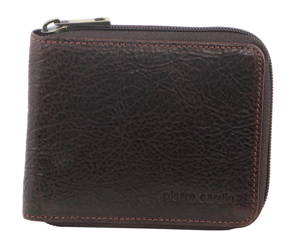 Pierre Cardin Mens Italian Leather Wallet in Chocolate (PC10344)