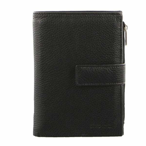 Pierre Cardin Italian Leather Ladies Tab Wallet in Black (PC1818)