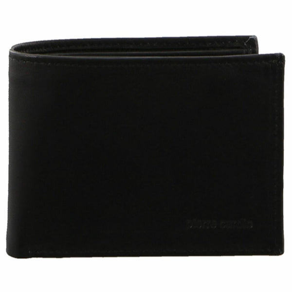 Pierre Cardin Italian Leather Mens Two Tone Bi Fold Wallet in Black/Navy (PC2632)