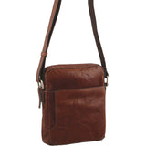 Pierre Cardin Rustic Leather Ipad Mini Bag in Chestnut (PC2795)