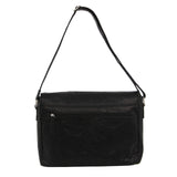 Pierre Cardin Rustic Leather Computer/Messenger Bag in Black (PC2798)