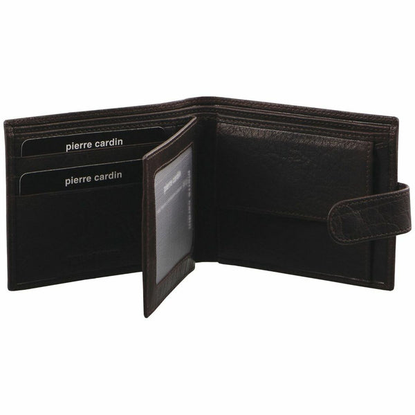 Pierre Cardin Rustic Leather Mens Wallet in Brown (PC2815)