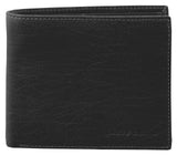 Pierre Cardin Rustic Leather Bi-Fold Mens Wallet in Black (PC2816)