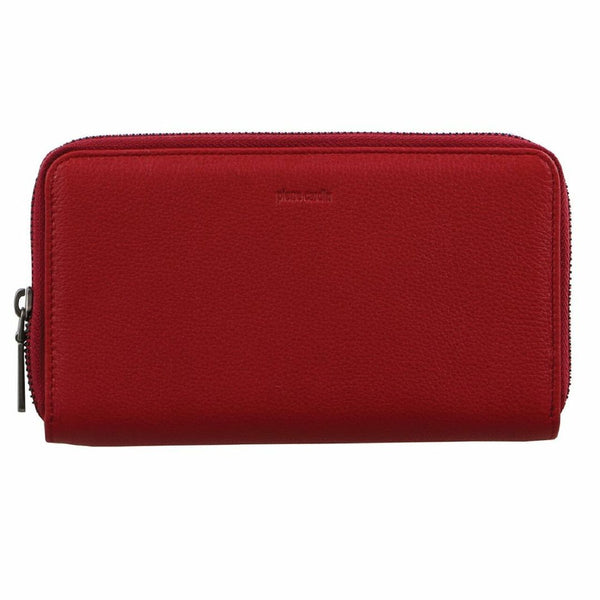 Pierre Cardin Italian Leather Ladies Double Zip Wallet in Red (PC2950)