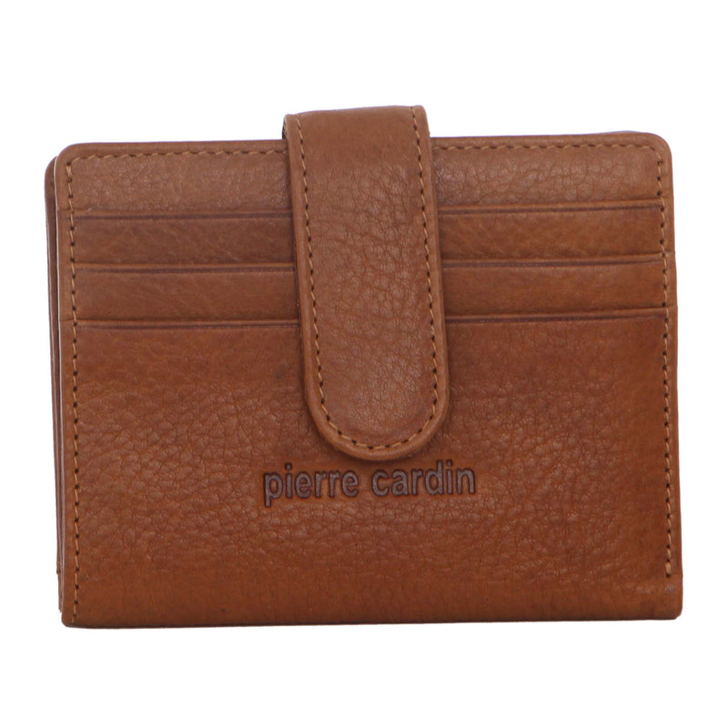Pierre Cardin Mens Leather Bi-Fold Card Holder/Wallet in Tan (PC 3308)