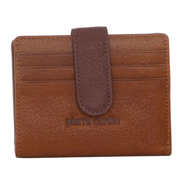 Pierre Cardin Mens Leather Bi-Fold Card Holder/Wallet in Cognac (PC 3325)