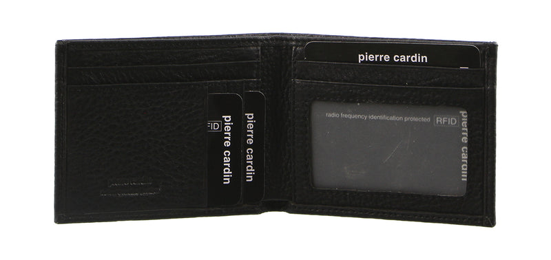 Pierre Cardin Mens Italian Leather Wallet in Black (PC8873)