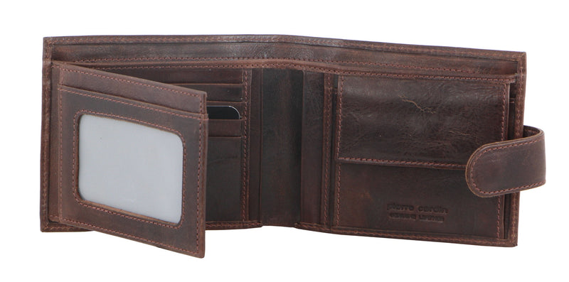 Pierre Cardin Italian Leather Mens Wallet in Cognac (PC8874)